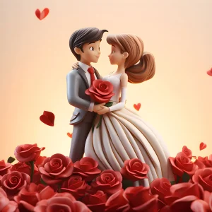 cute-couple-with-flowers